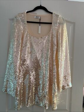 Rumored Iridescent Sequin Mini Dress - NWT